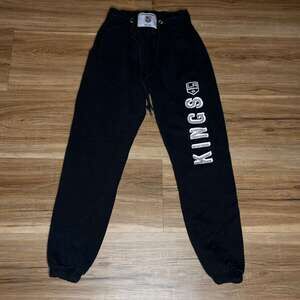 Los Angeles Kings NHL Jogger Pants – Youth Size (Approx. 16 Years) – Black/Grey